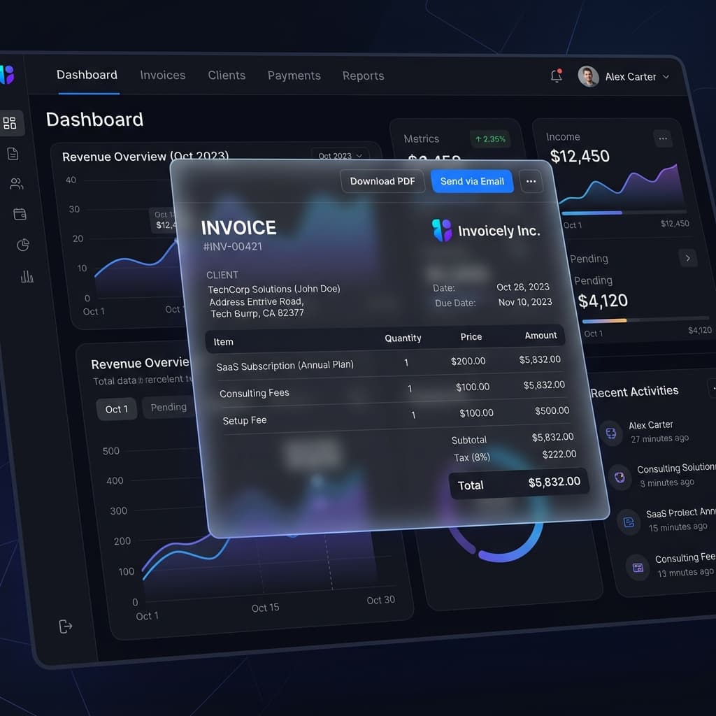 Proformam Dashboard Mockup