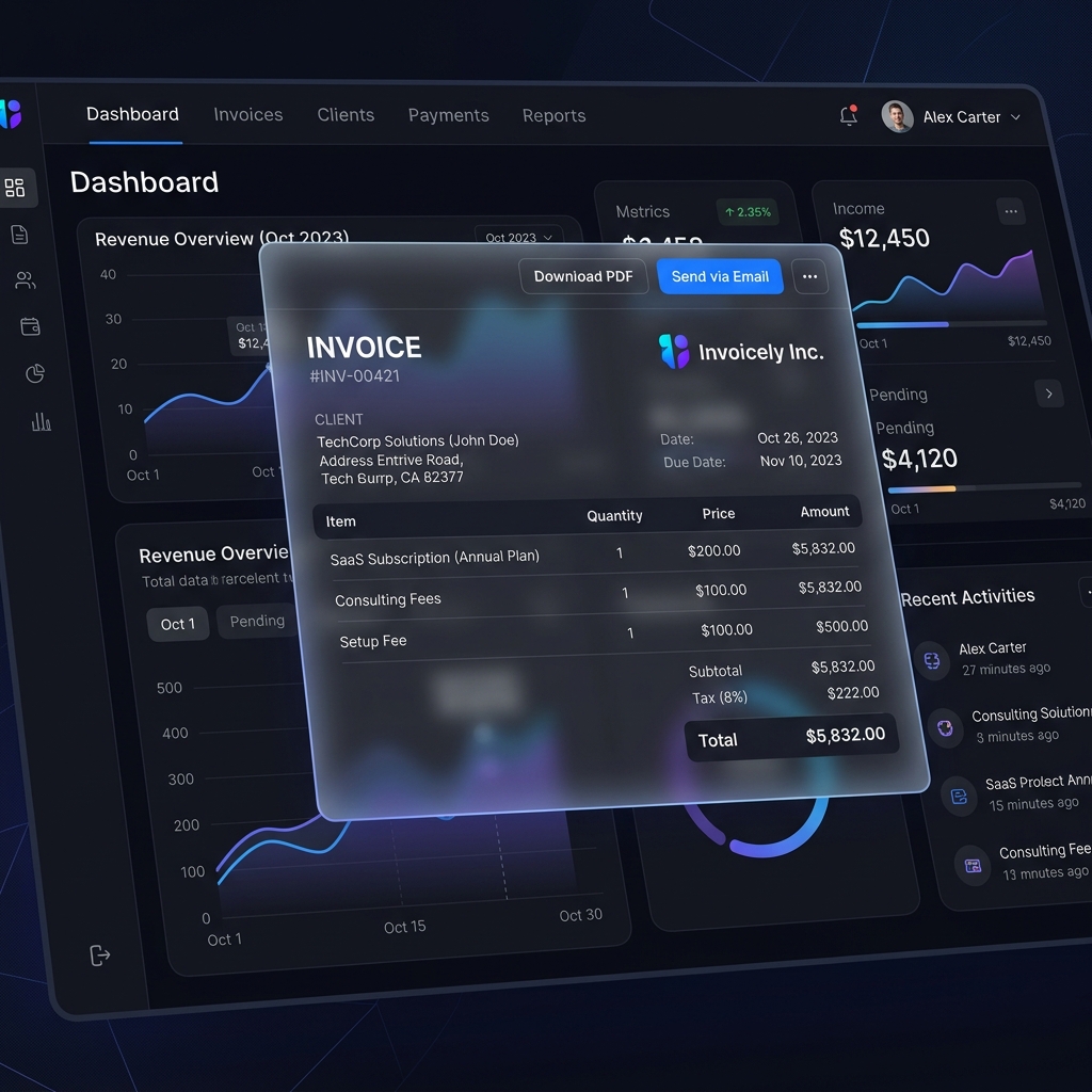 Proformam Dashboard Mockup